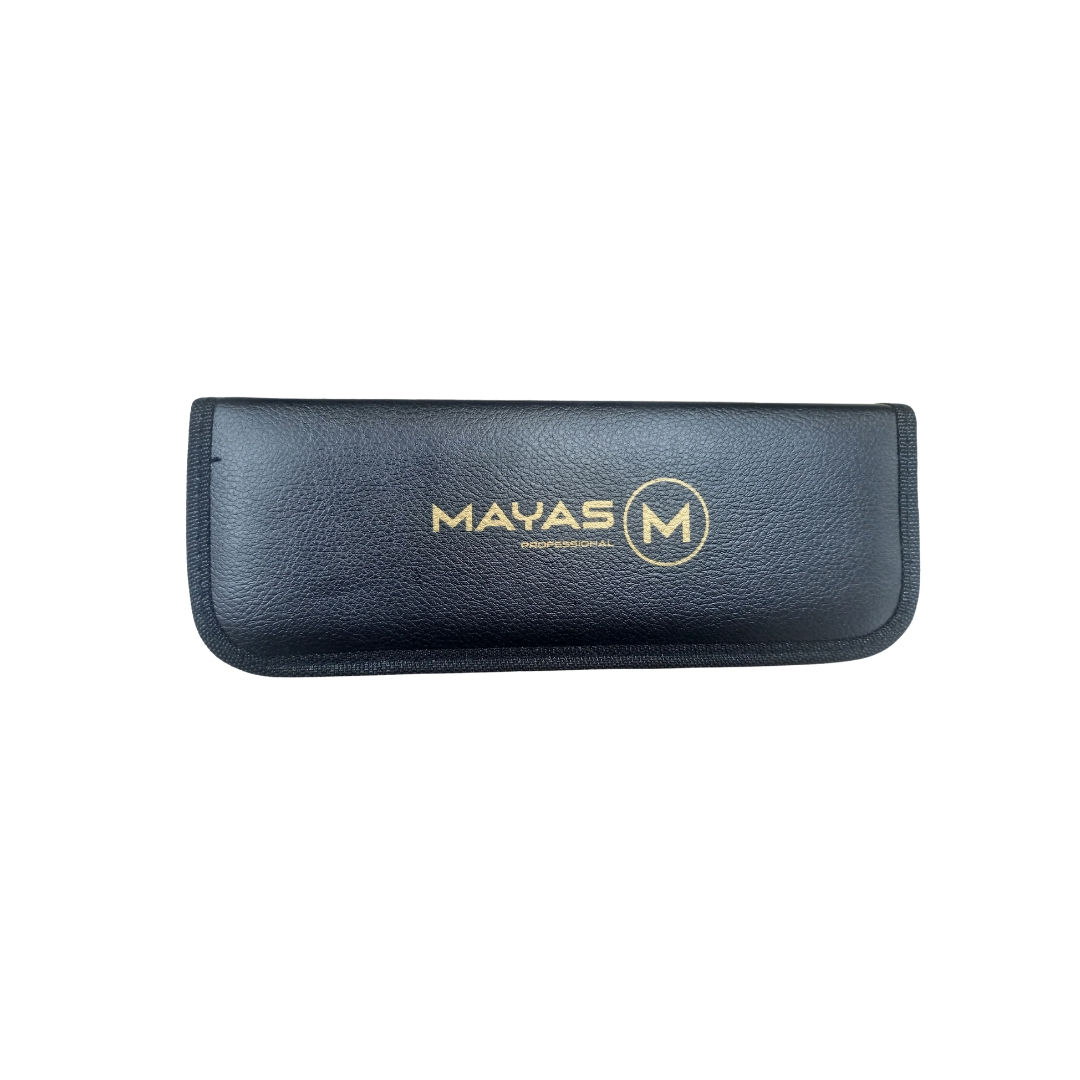 Mayas Scissor Classic Jags 6" Off Set Gold Handle - Silver - Image 2