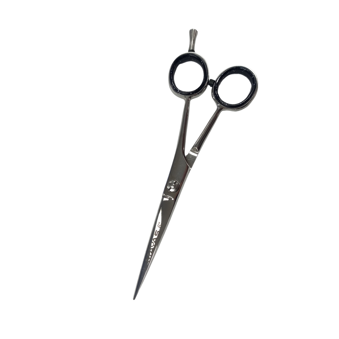 Mayas Scissor Classic Jags 6" Off-Set | Silver