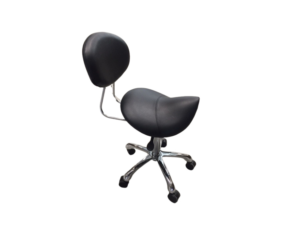 Sam Cutting/Styling Stool | Black - Image 2