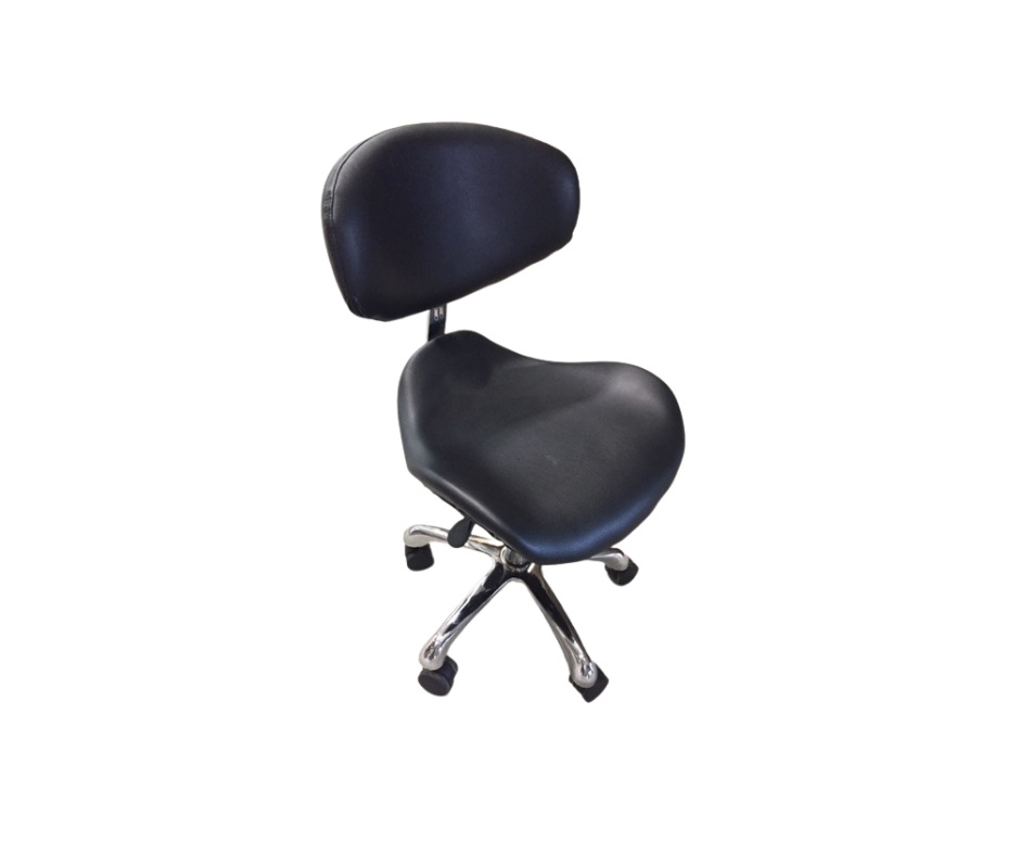 Mia Cutting/Styling Stool | Black