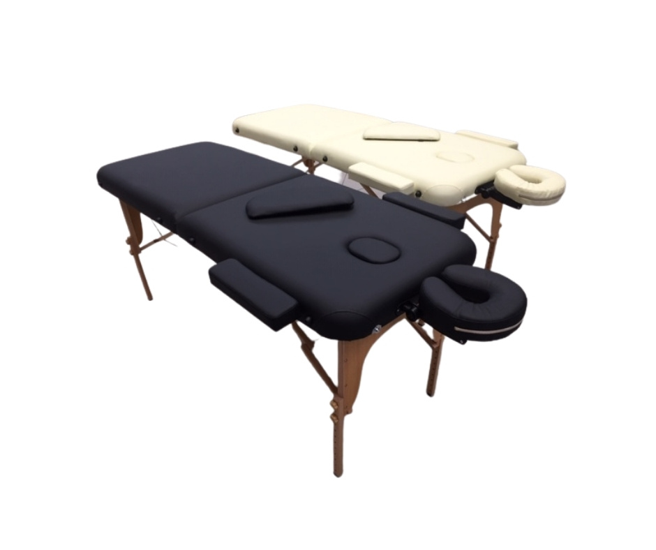 Lucy Portable Massage Bed | Cream / Black - Image 3