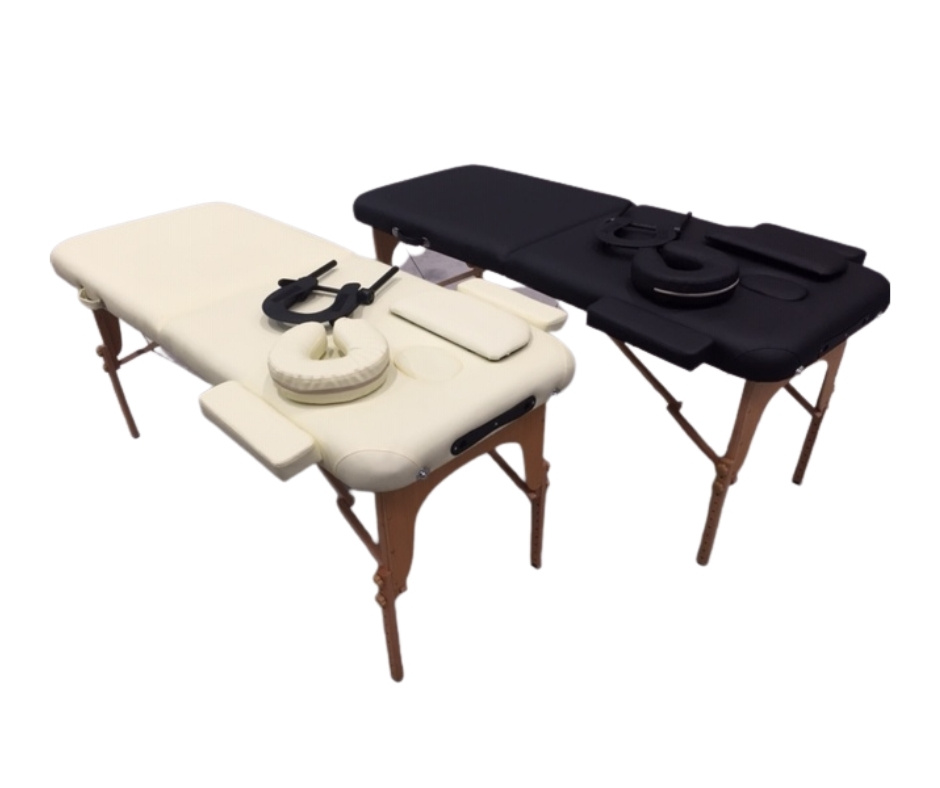 Lucy Portable Massage Bed | Cream / Black - Image 5