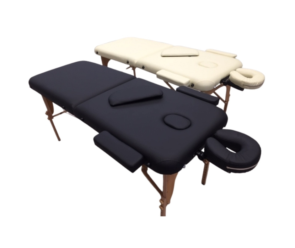 Lucy Portable Massage Bed | Cream / Black