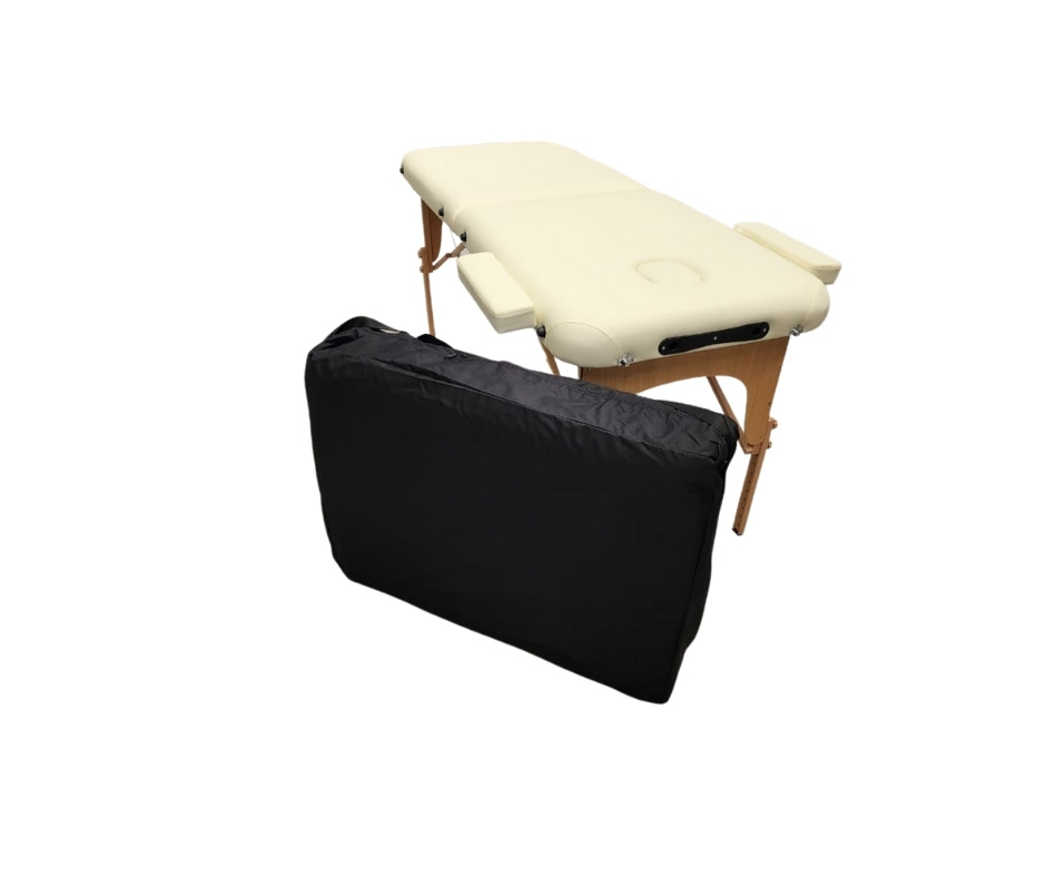 Lucy Portable Massage Bed | Cream / Black - Image 8