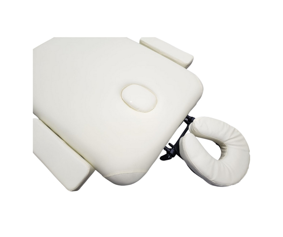 Lucy Portable Massage Bed | Cream / Black - Image 9