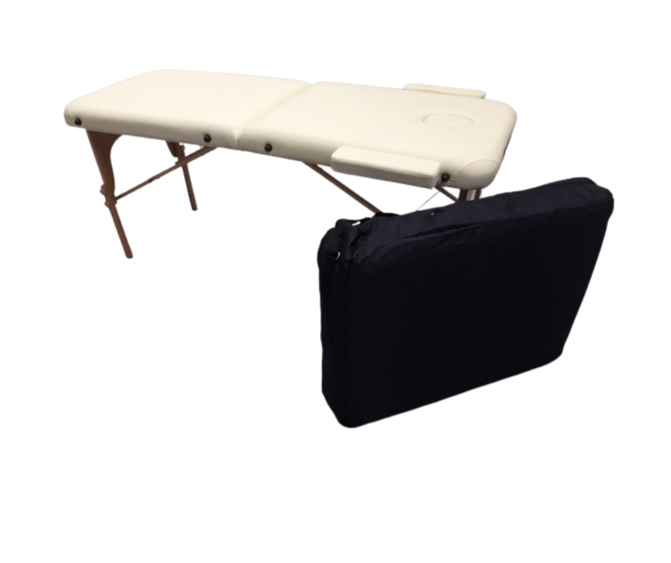Lucy Portable Massage Bed | Cream / Black - Image 10