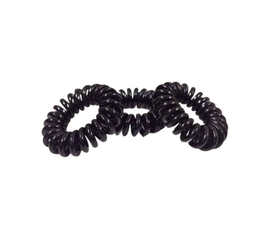 Traceless Hair Ties 3pc | Black - Image 2