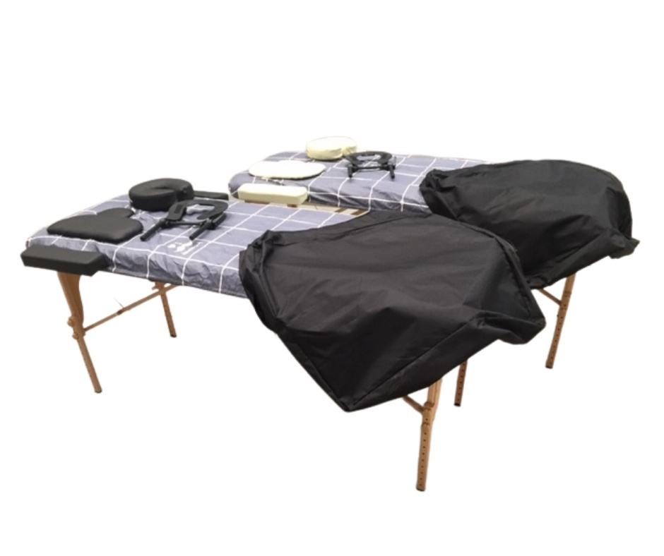 Lucy Portable Massage Bed | Cream / Black - Image 12