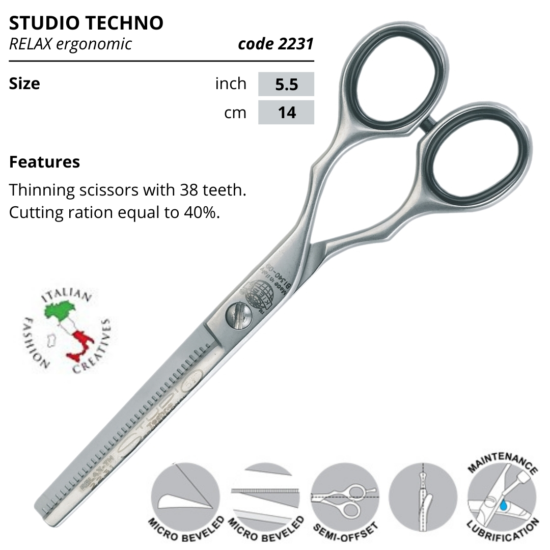 Kiepe Scissor - Studio Techno - RELAX-TH ergonomic - Thinning | 5.5" - Image 2