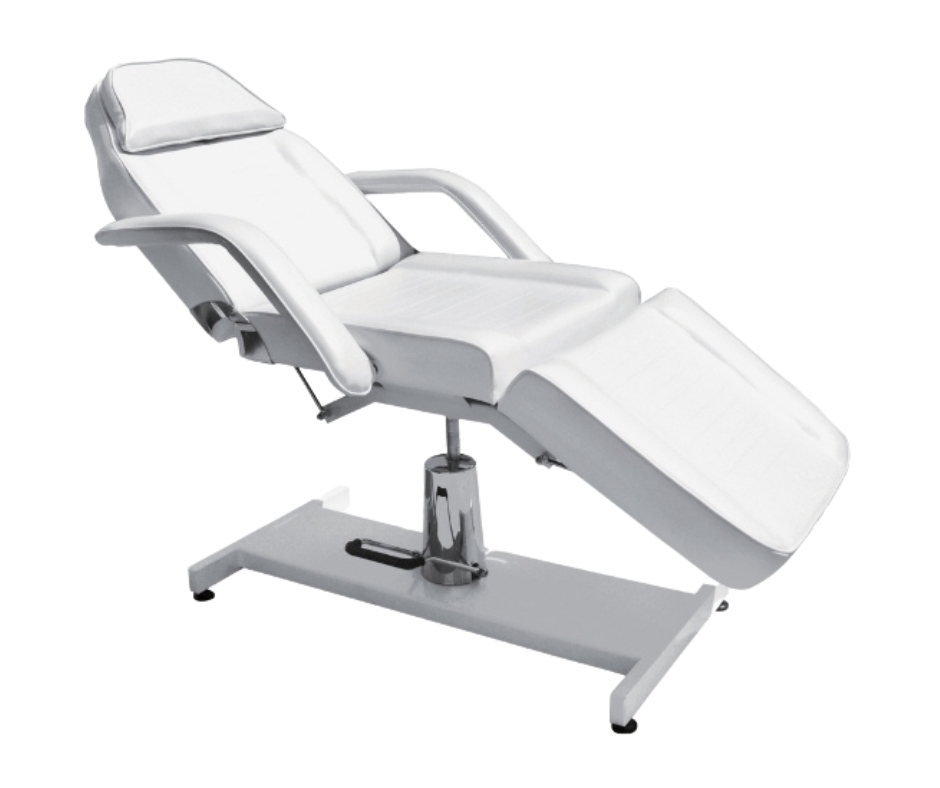 Mary Facial bed with Hydraulic Pump | White