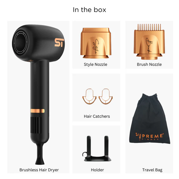 Supreme Brushless Hair Dryer | Black - Image 3