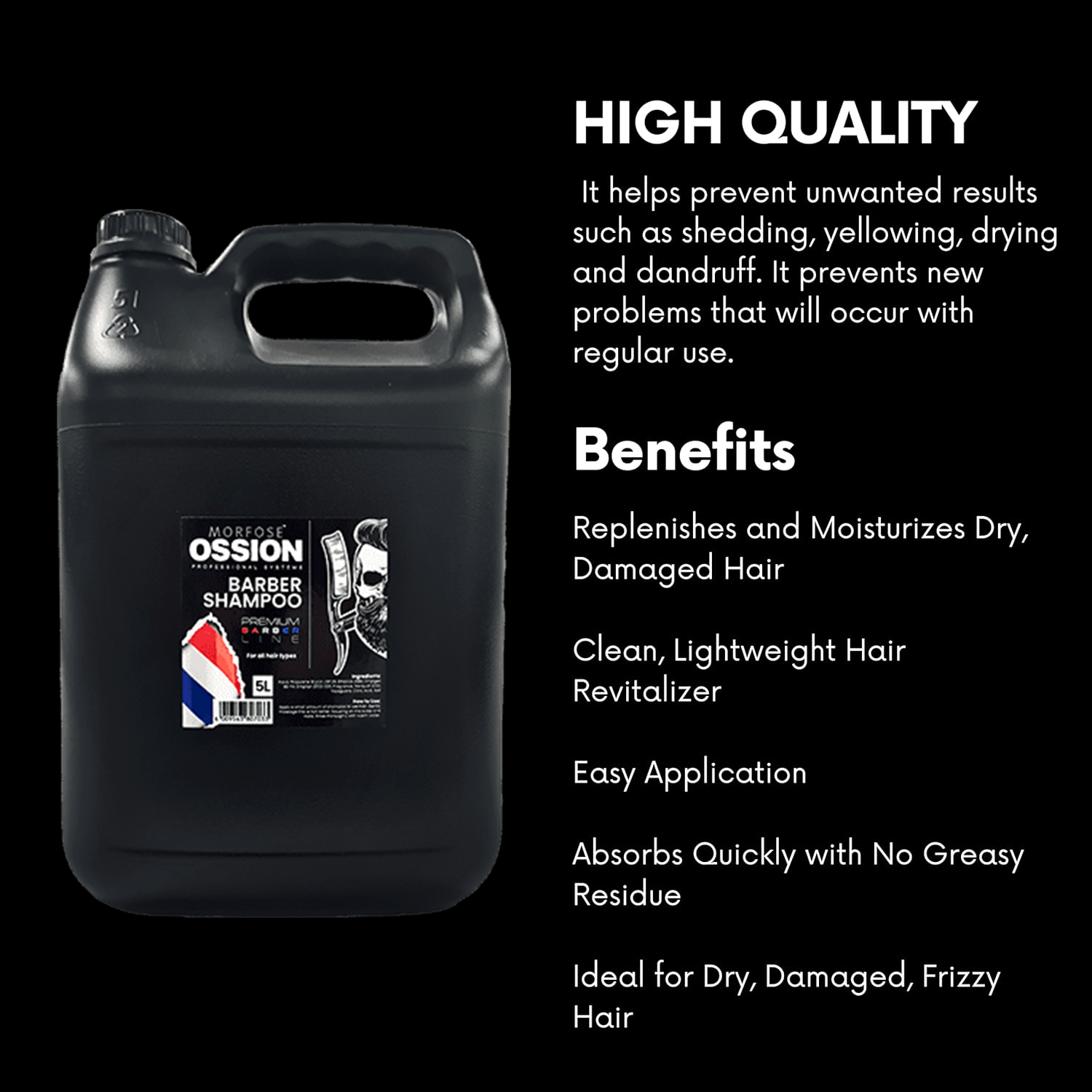OSSION Barber Shampoo | 5L - Image 2