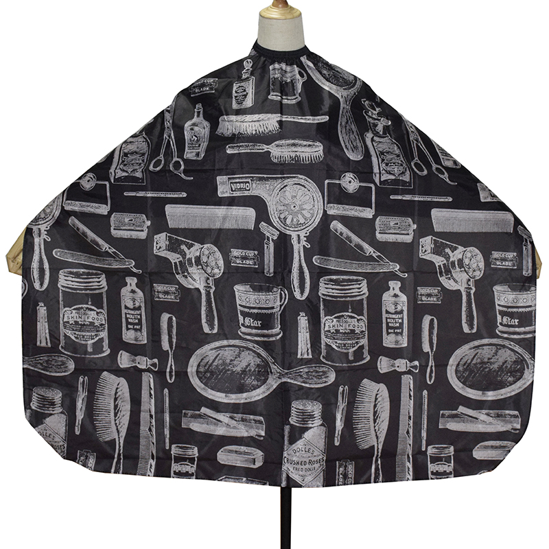 Polyester Black or White Cape with patern