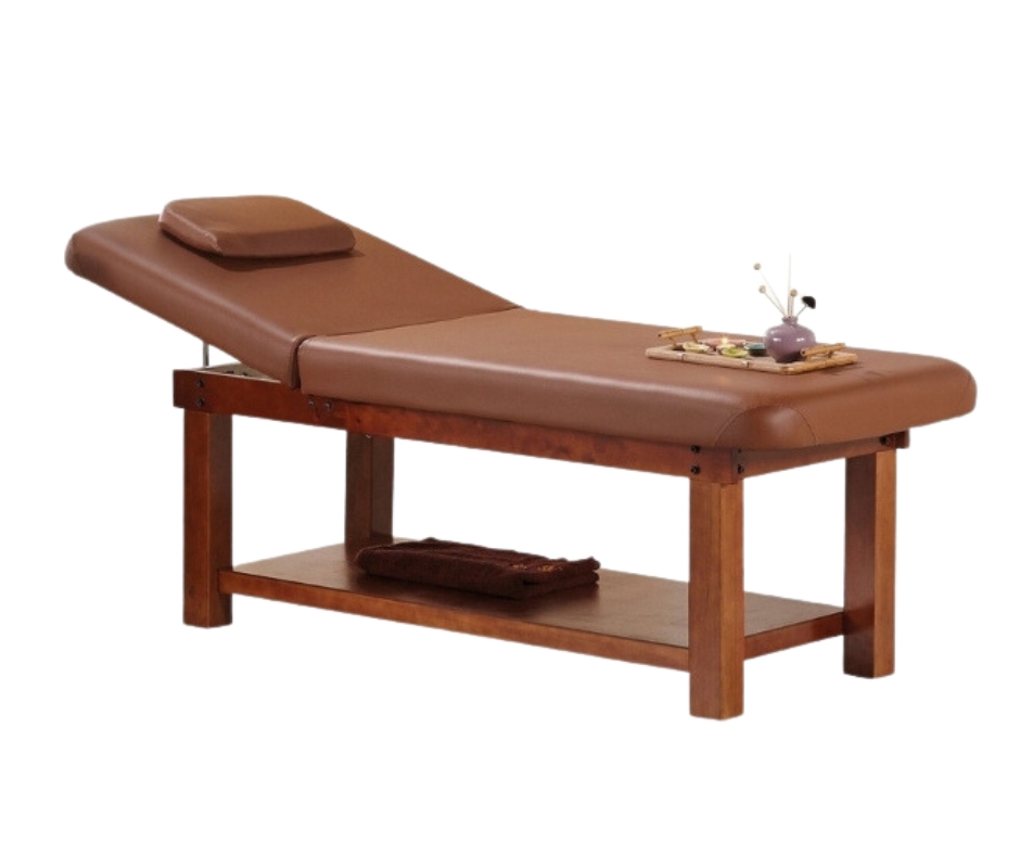 Grace Massage Bed - Wooden Frame | Brown
