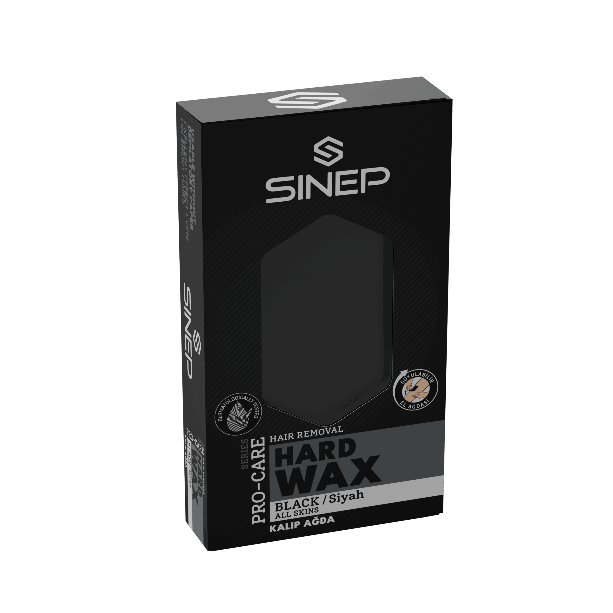 Sinep Black Liposoluble Hard Wax Tray 400gr